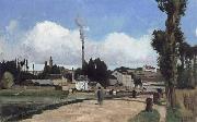 Camille Pissarro Banks of the Oise at Pontoise oil painting picture wholesale